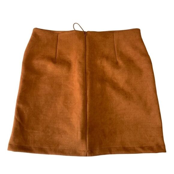 FAUX SUEDE MINI SKIRT - Picture 3 of 7